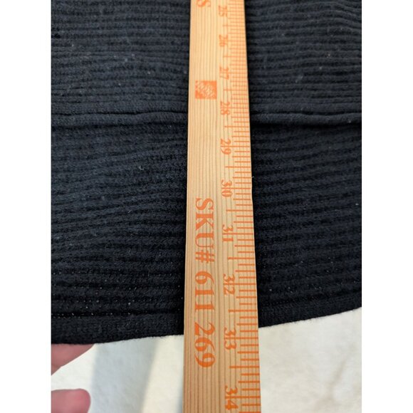 Halogen Cashmere Ribbed Sweater Womens One Size Black 3/4 Sleeves Knit Pullover - Picture 9 of 10